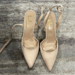 Lulus size 8 nude block heels